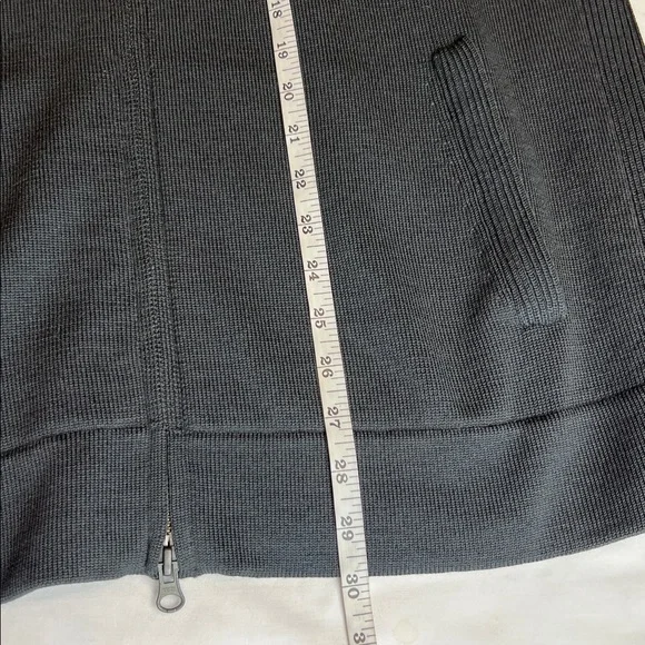 Banana Republic Sweater 100% Wool XL Full Zip Mock Neck Preppy Business Casual